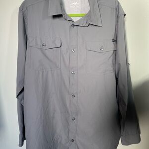 PacificTrail Men's Gray Button-Up Shirt